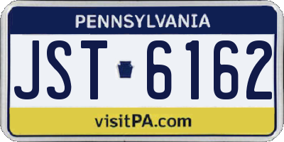 PA license plate JST6162