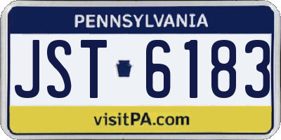 PA license plate JST6183