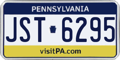 PA license plate JST6295