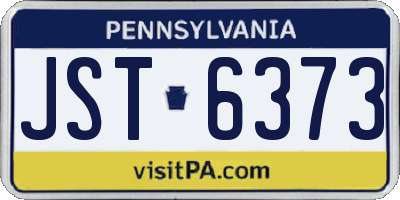 PA license plate JST6373