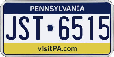 PA license plate JST6515