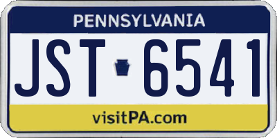 PA license plate JST6541