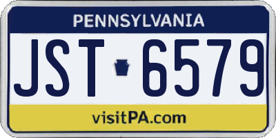 PA license plate JST6579