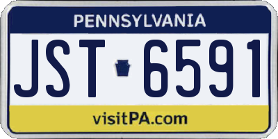 PA license plate JST6591
