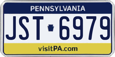 PA license plate JST6979