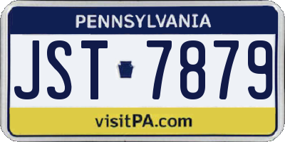 PA license plate JST7879