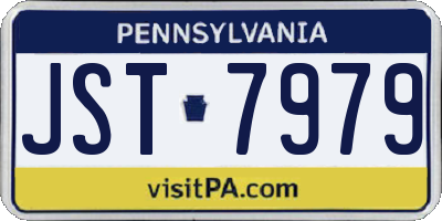 PA license plate JST7979