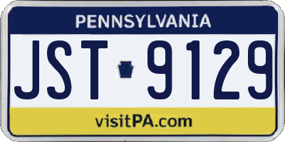 PA license plate JST9129