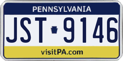 PA license plate JST9146