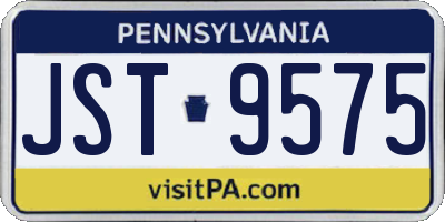 PA license plate JST9575
