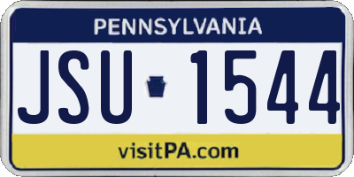 PA license plate JSU1544