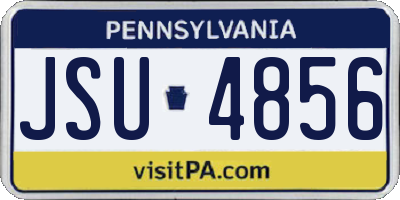 PA license plate JSU4856