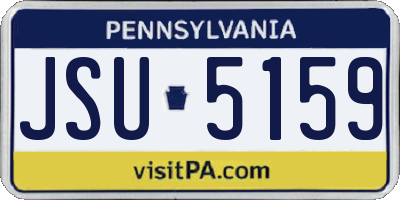 PA license plate JSU5159