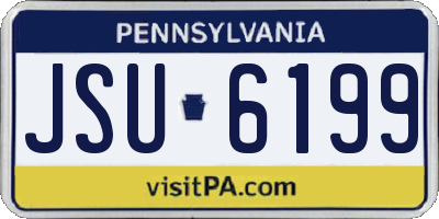 PA license plate JSU6199