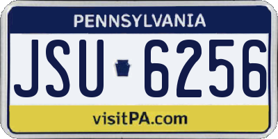 PA license plate JSU6256