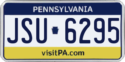PA license plate JSU6295