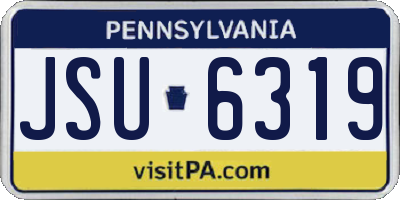 PA license plate JSU6319