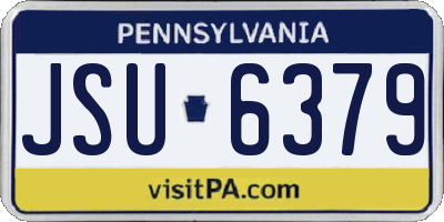 PA license plate JSU6379