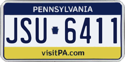 PA license plate JSU6411