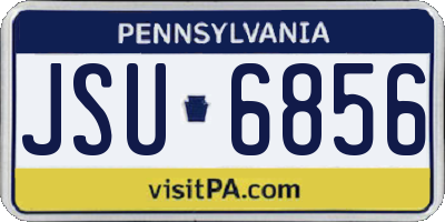 PA license plate JSU6856
