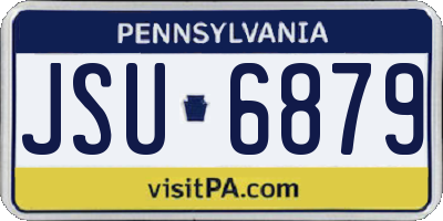 PA license plate JSU6879