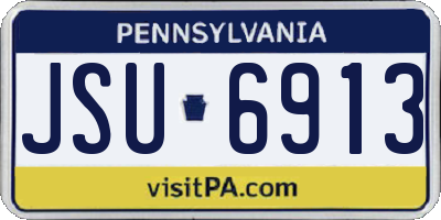 PA license plate JSU6913