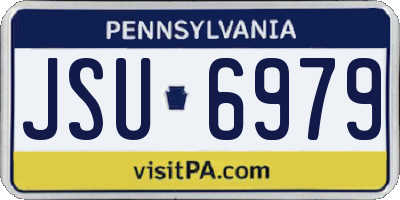 PA license plate JSU6979