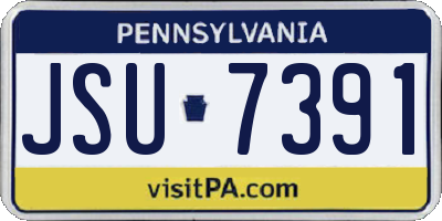 PA license plate JSU7391