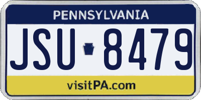 PA license plate JSU8479