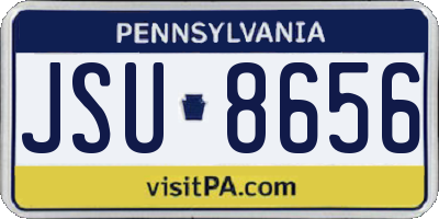 PA license plate JSU8656
