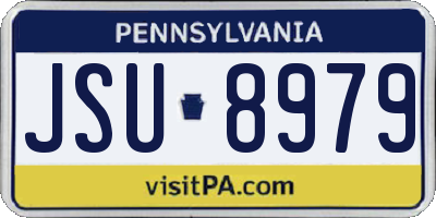 PA license plate JSU8979