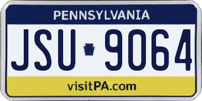 PA license plate JSU9064