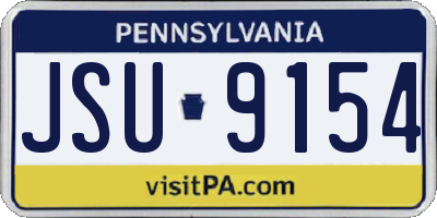 PA license plate JSU9154