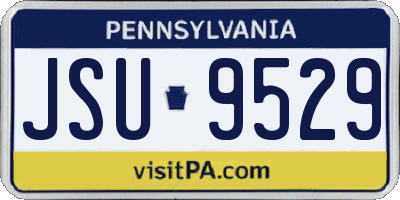 PA license plate JSU9529