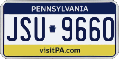 PA license plate JSU9660
