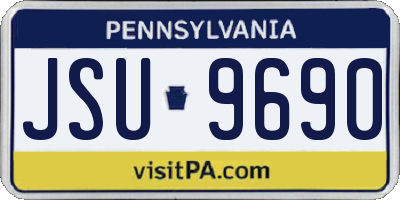 PA license plate JSU9690
