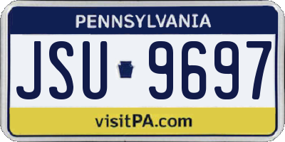 PA license plate JSU9697
