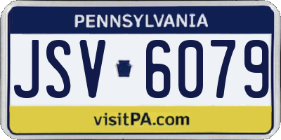 PA license plate JSV6079
