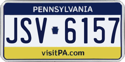 PA license plate JSV6157