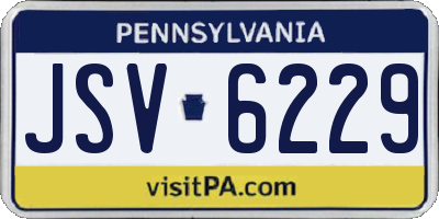 PA license plate JSV6229