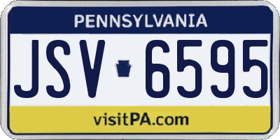 PA license plate JSV6595
