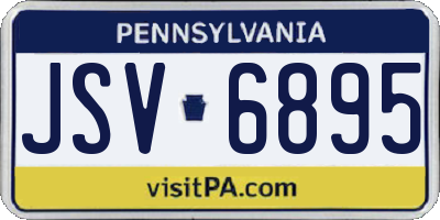 PA license plate JSV6895