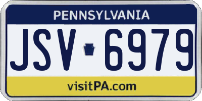 PA license plate JSV6979