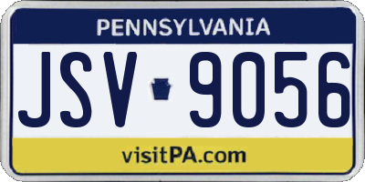 PA license plate JSV9056