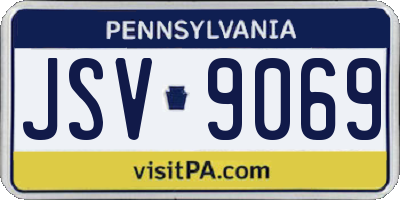 PA license plate JSV9069
