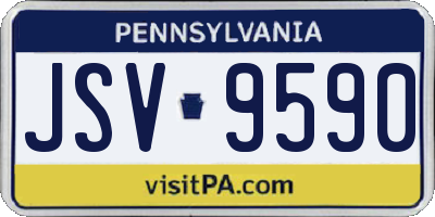PA license plate JSV9590