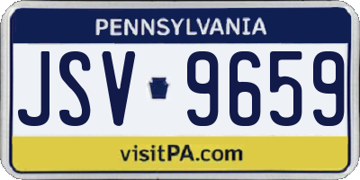 PA license plate JSV9659