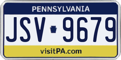 PA license plate JSV9679