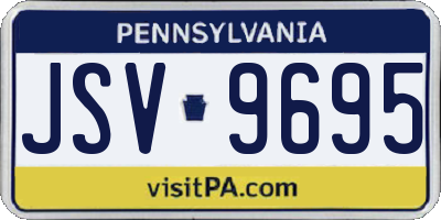 PA license plate JSV9695