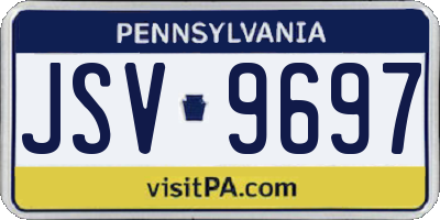 PA license plate JSV9697